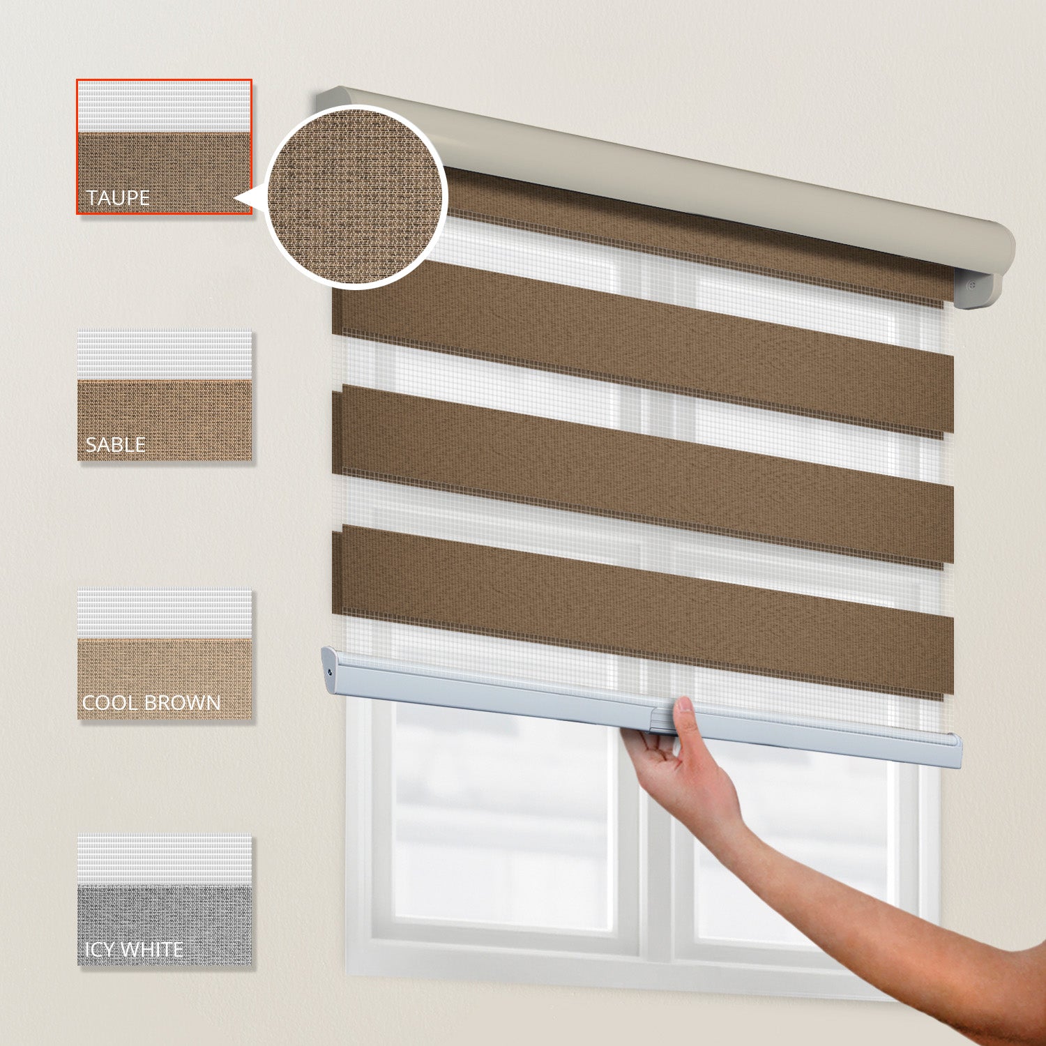 ARG Home Design authentic Brown Zebra Roller Blinds