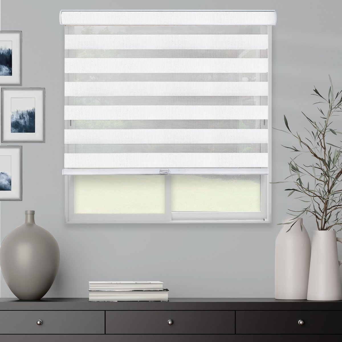 Light Filtering/Room Darkening Zebra Roller Shade – Chicology